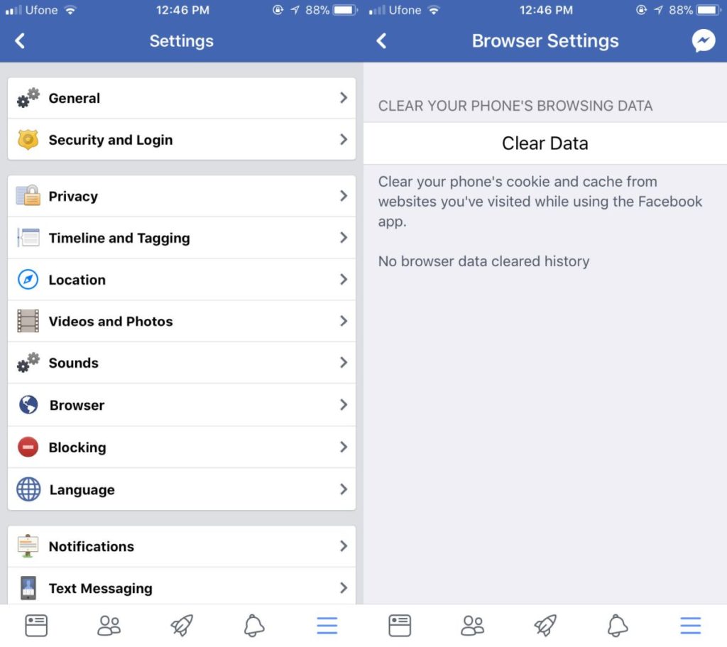 How To Clear The Facebook App Browser Cache - Next Generation Portal